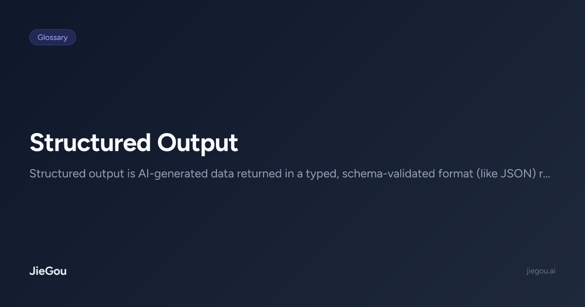What Is Structured Output? — Machine-Readable AI Responses | JieGou