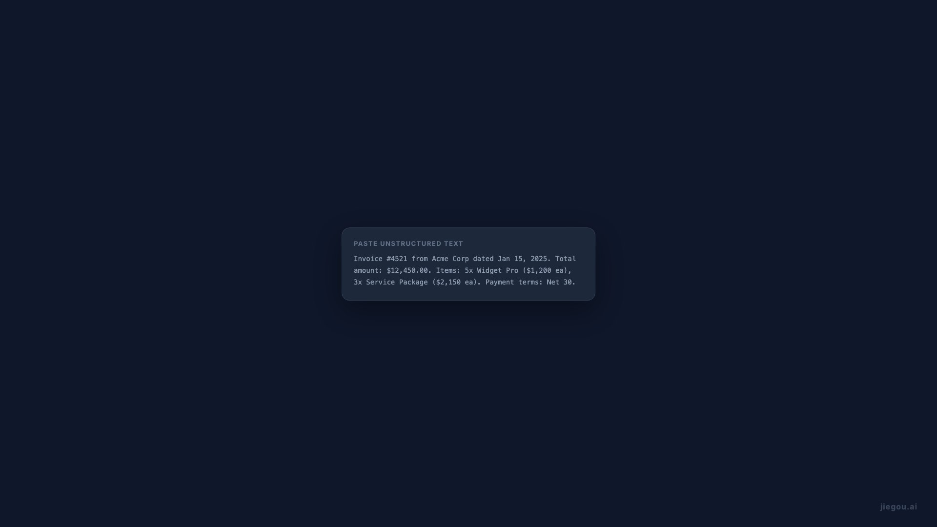 Strukturierte Datenextraktion