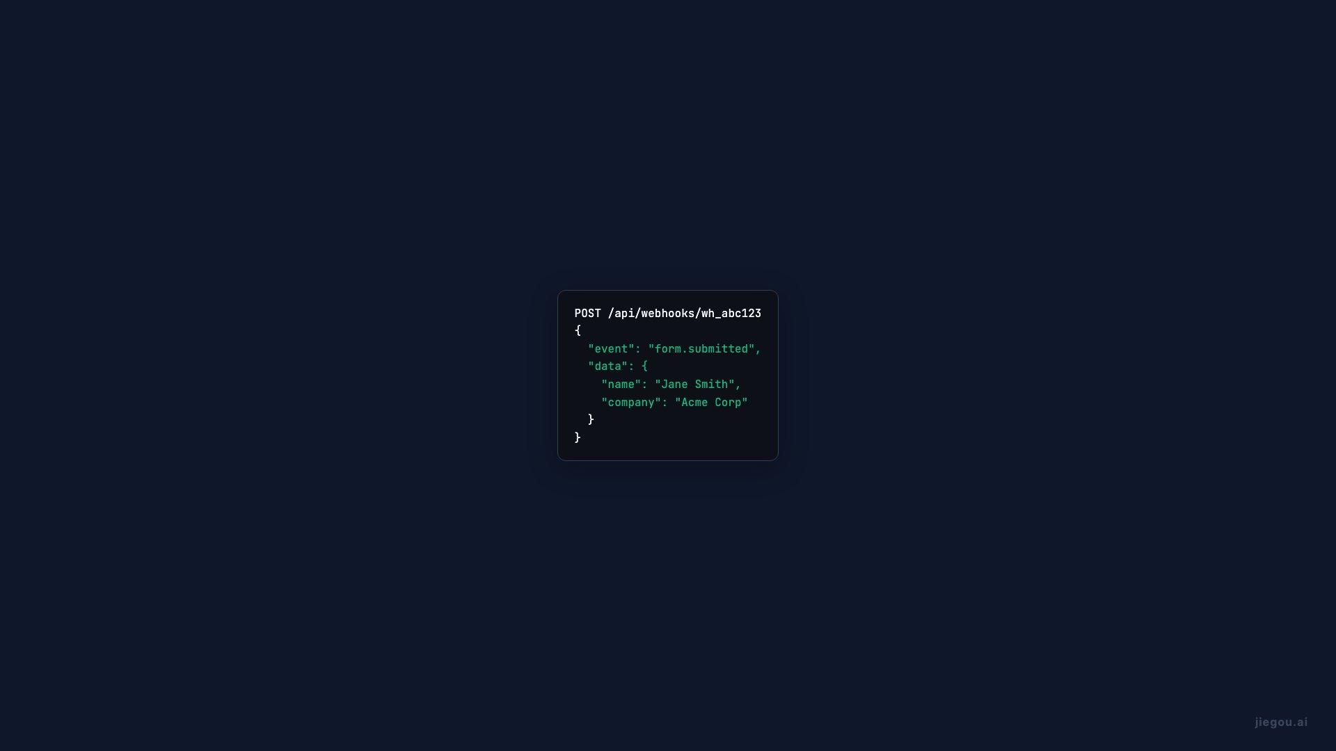 Disparadores Webhook