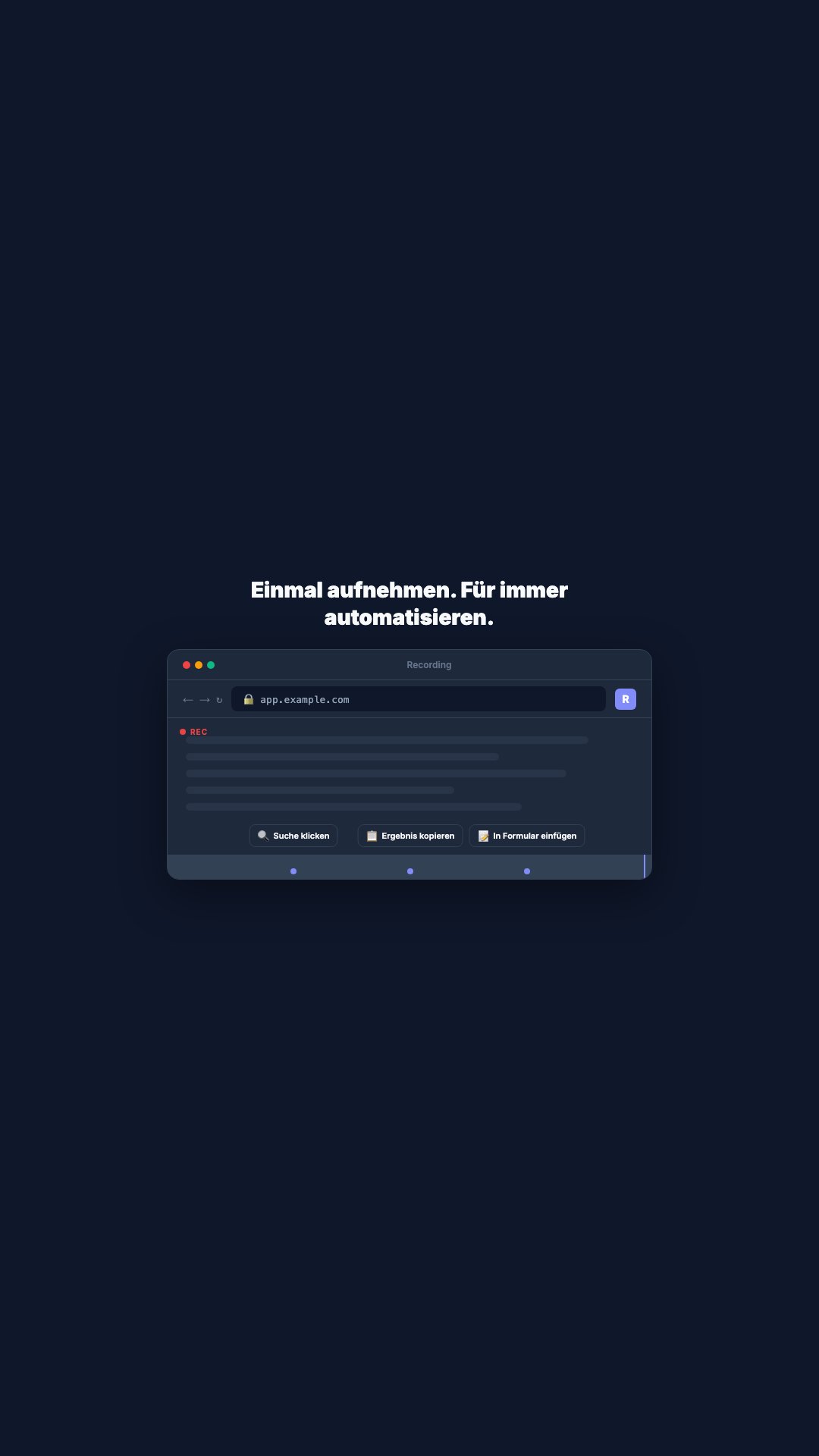 Aufnehmen & Automatisieren (Vertikal)