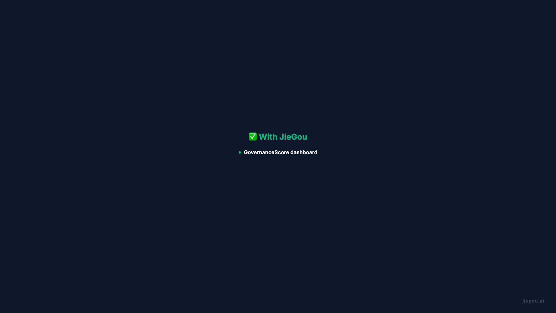 Compliance & Governance Journey